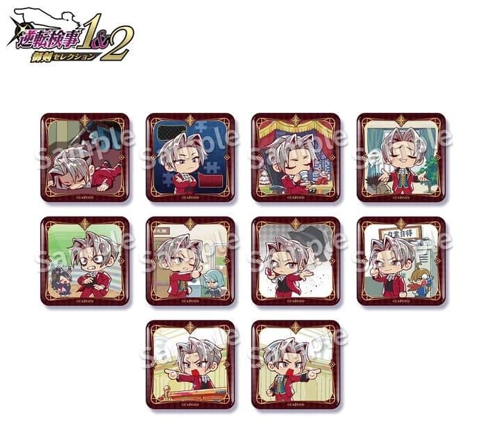 Ace Attorney Investigations Tin Badge（blind box) PDQ/10