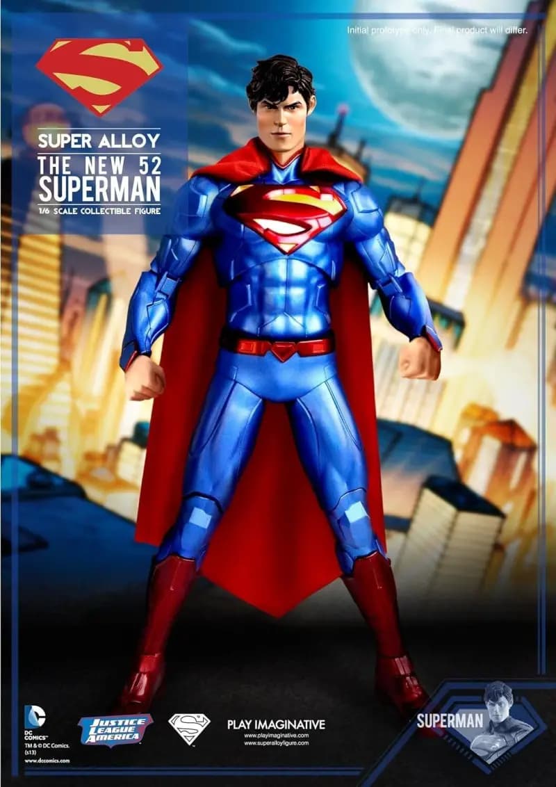 Super Alloy 1/6 Scale Justice League Superman 12IN Action Figure