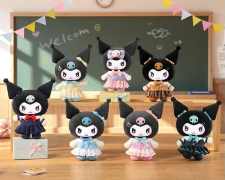 Kuromi School Life Series Plush Pendant Blind Box PDQ/6