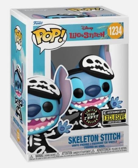 Lilo & Stitch Skeleton Stitch Funko Pop! Vinyl Figure #1234 - Entertainment Earth Exclusive (CHASE)