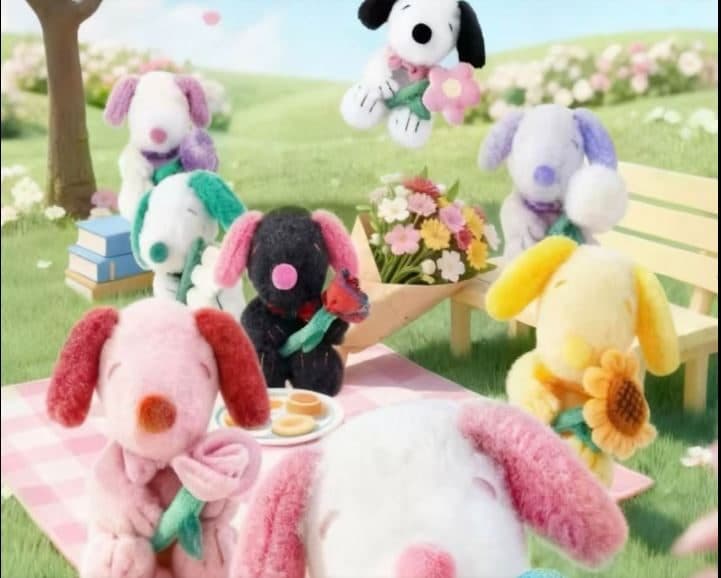 Snoopy Floral Series Plush Blind Box(PDQ/8)