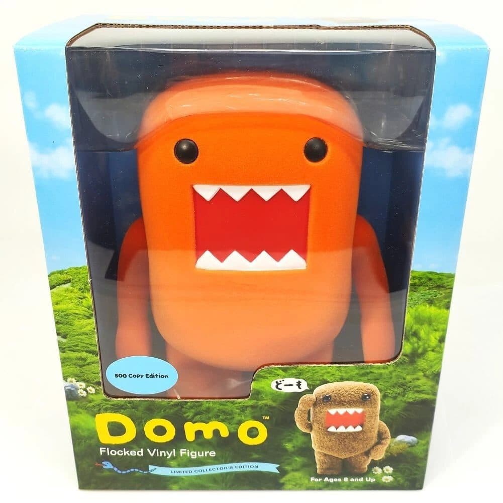 DOMO 8.5 Inch Flocked Vinyl Figure - ORANGE