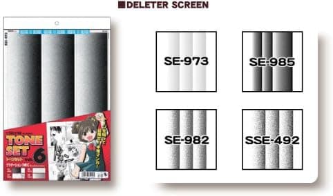 Deleter Screen Tone Set vol.6 (4 sheets)