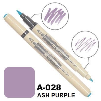 DELETER Neopiko 3 Ash Purple (A-028) Dual-tipped Water-based Fabric Marker