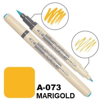 DELETER Neopiko 3 Marigold (A-073) Dual-tipped Water-based Fabric Marker