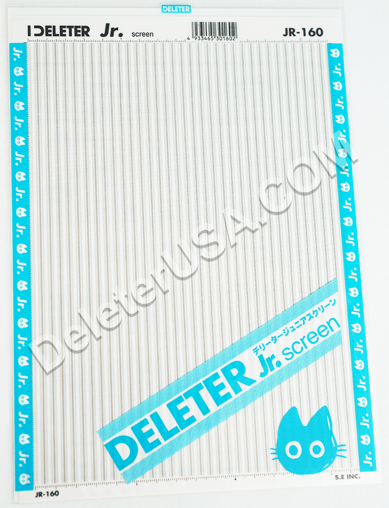 DELETER Jr. Screentone - 182 x 253mm - JR-160 (Vertical Dotted Lines Pattern)