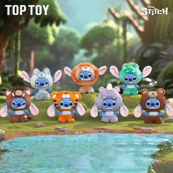 Disney Stitch Wild Animal Series Vinyl Plush Blind Box PDQ/6
